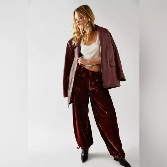 Free People Lotus Velvet Pants Size 27 - Picture 2 of 6